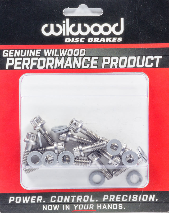 Wilwood Brakes 230-8008 Rotor Bolt Kit Stainless Hat/Rotor Set of 12 Wilwood Brakes 230-8008