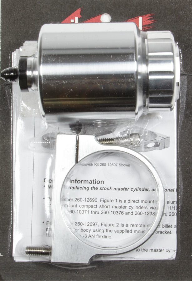 Wilwood Brakes 260-12697 Billet Reservoir Remote Mount Wilwood Brakes 260-12697