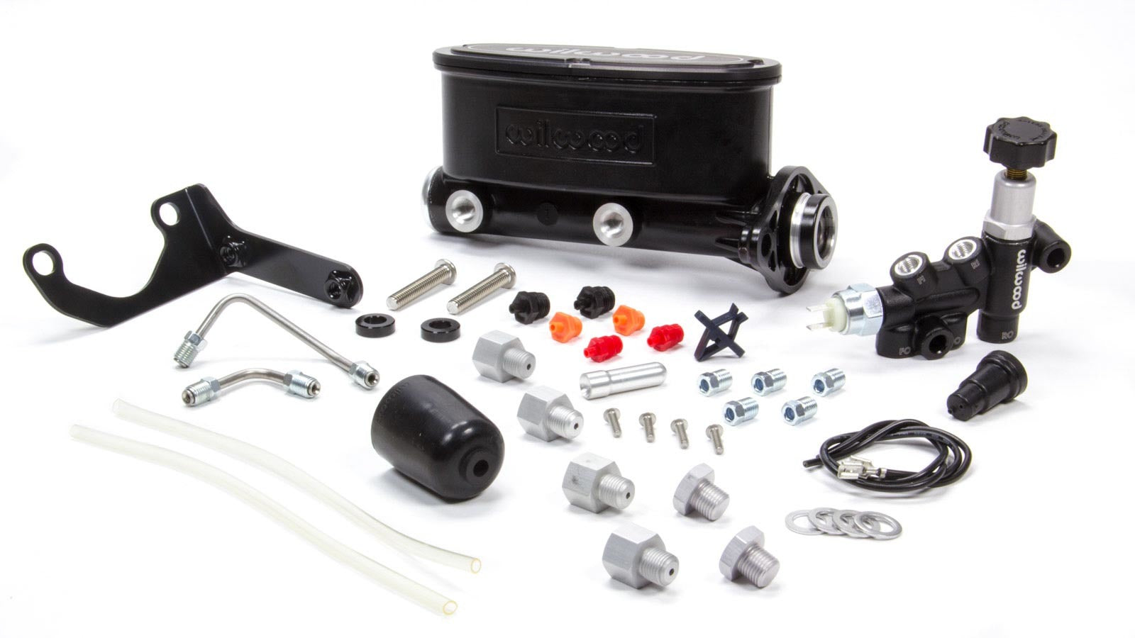 Wilwood Brakes 261-13269-BK Alum Tandem M/C Kit w/ Brkt & Prop Valve 1in Wilwood Brakes 261-13269-BK