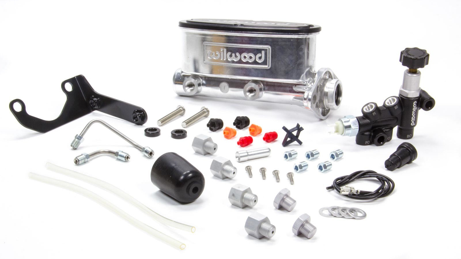 Wilwood Brakes 261-13269-P Alum Tandem M/C Kit w/ Brkt & Prop Valve 1in Wilwood Brakes 261-13269-P
