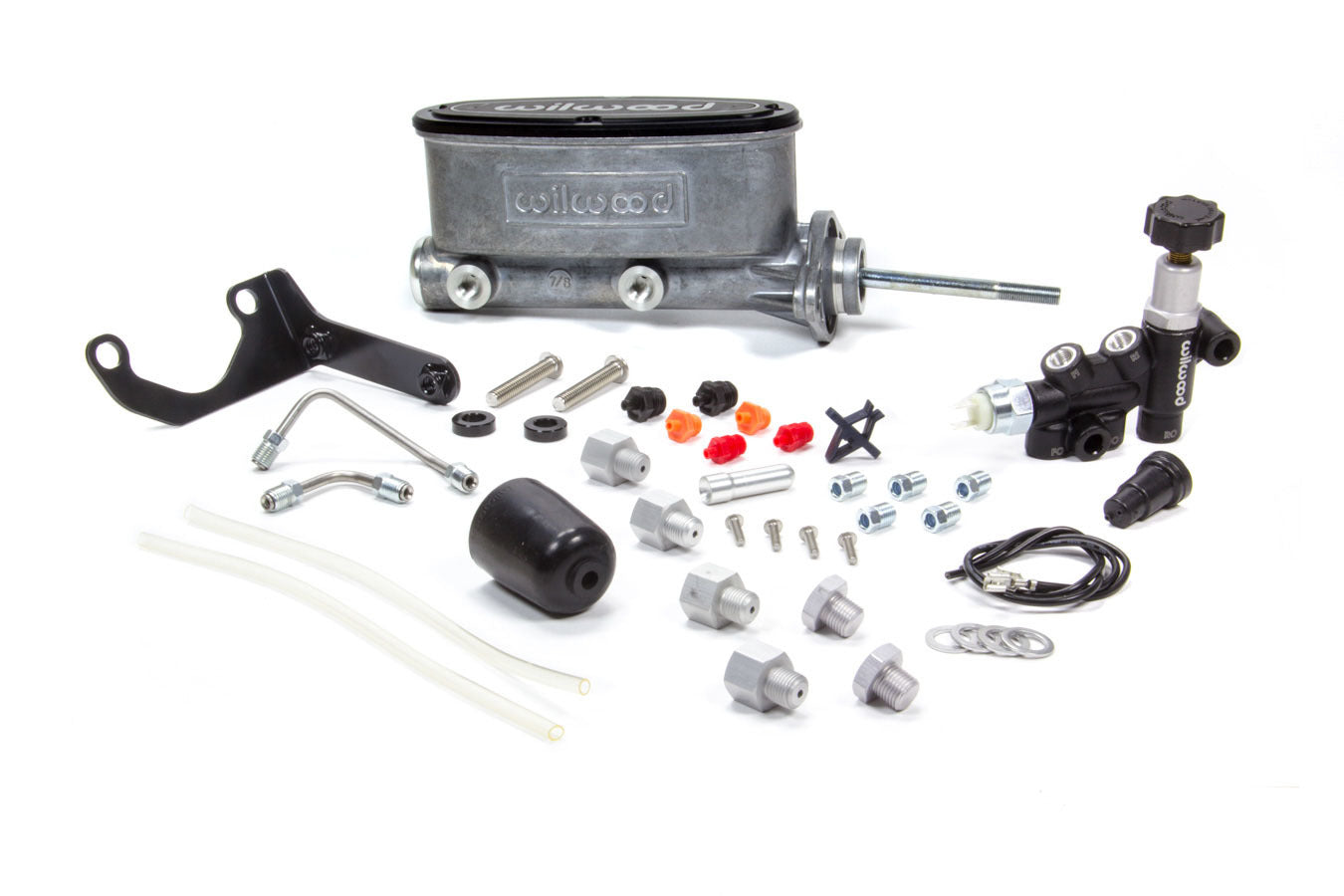 Wilwood Brakes 261-13271 Alum Tandem M/C Kit w/ Brkt & Prop Valve 7/8in Wilwood Brakes 261-13271