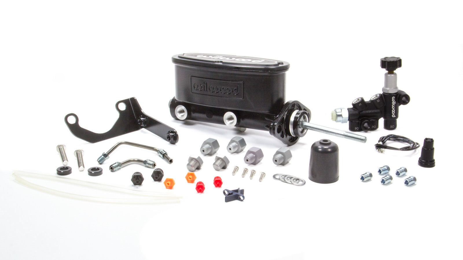 Wilwood Brakes 261-13626-BK Alum Tandem M/C Kit w/ Brkt & Prop Valve 15/16 Wilwood Brakes 261-13626-BK