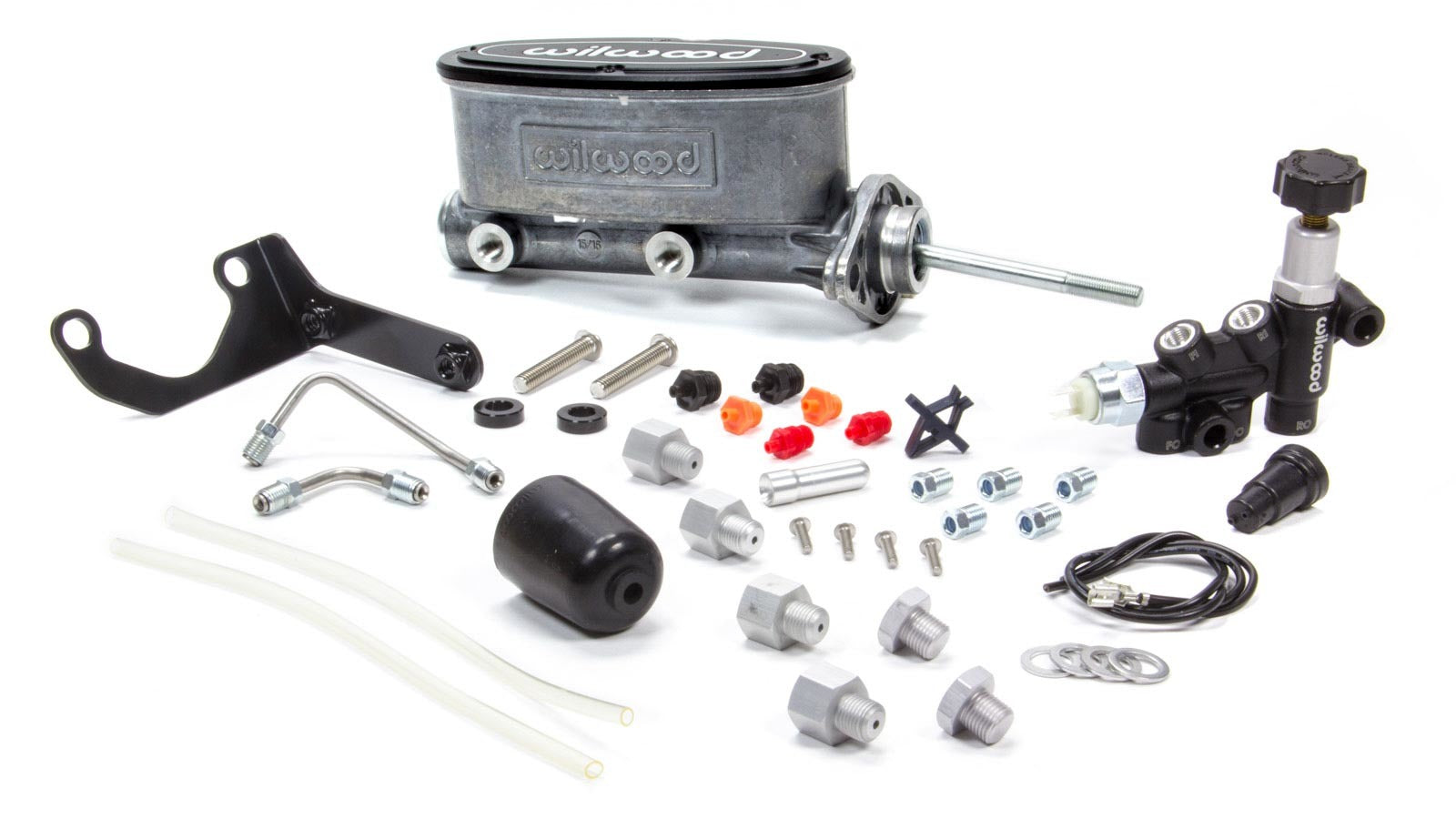 Wilwood Brakes 261-13626 Alum Tandem M/C Kit w/ Brkt & Prop Valve 15/16 Wilwood Brakes 261-13626