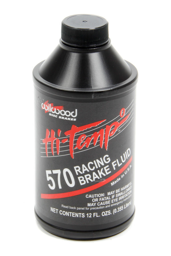 Wilwood Brakes 290-0632 Brake Fluid 570 Temp 12oz Single Bottle Wilwood Brakes 290-0632