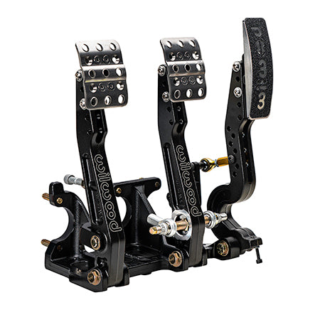 Wilwood Brakes 340-16605 Triple Pedal Assy Adj Floor Mnt W/Lnkg Tru-Bar Wilwood Brakes 340-16605