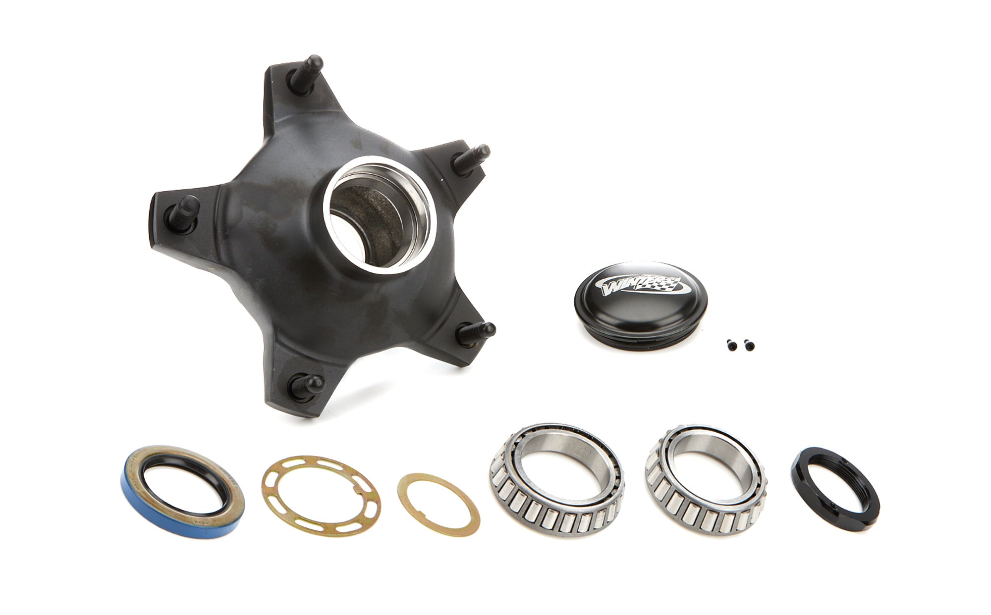Winters 3755F-8208H Hub Kit Front Wide 5 Snap Cap Perm Mold Alum Winters 3755F-8208H