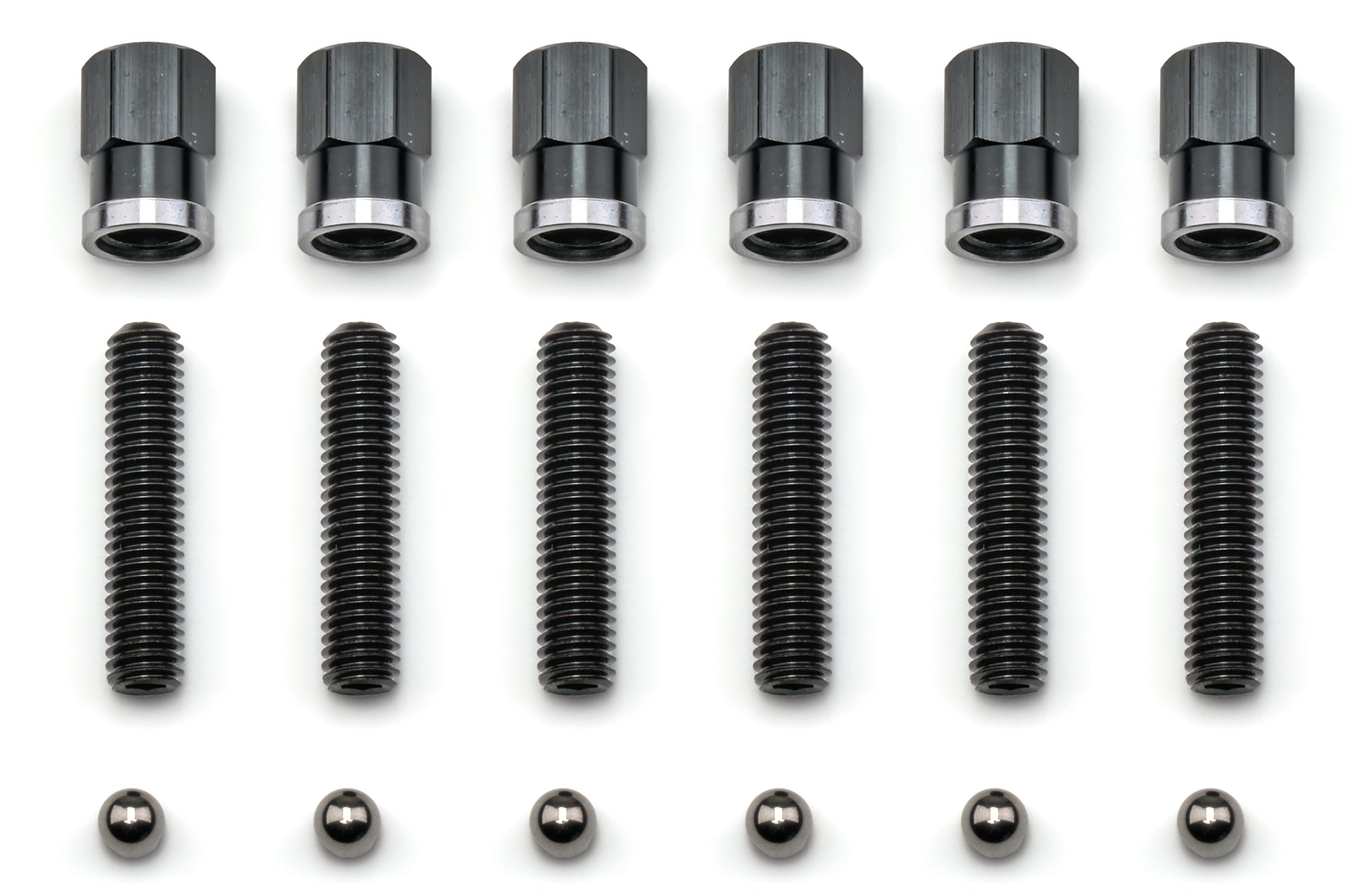 Winters 6390ASBK-6 Gear Cover Kit High Nut Alum Short Blk 6-Bolt Winters 6390ASBK-6