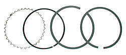 Wiseco 4032GFX GF Style Single Piston Ring Set - 4.030 Wiseco 4032GFX
