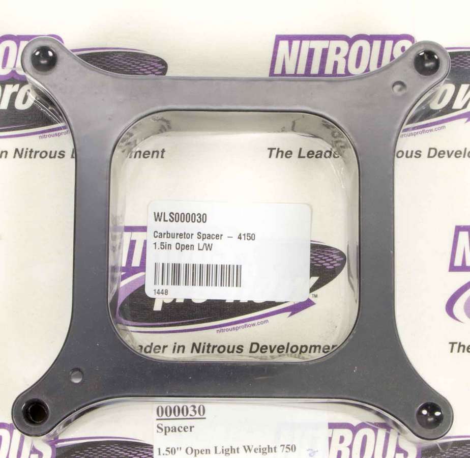 Wilson Manifolds 000030 Carburetor Spacer - 4150 1.5in Open L/W Wilson Manifolds 000030