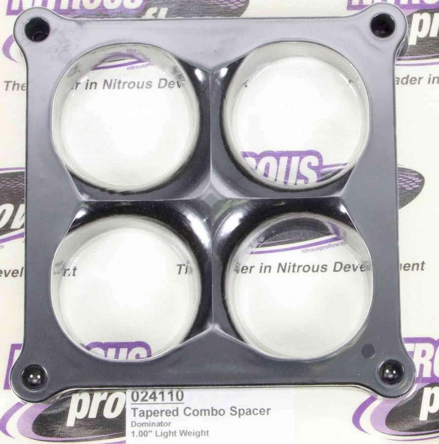 Wilson Manifolds 024110 Carburetor Spacer - 4500 1in 4-Hole L/W Tapered Wilson Manifolds 024110