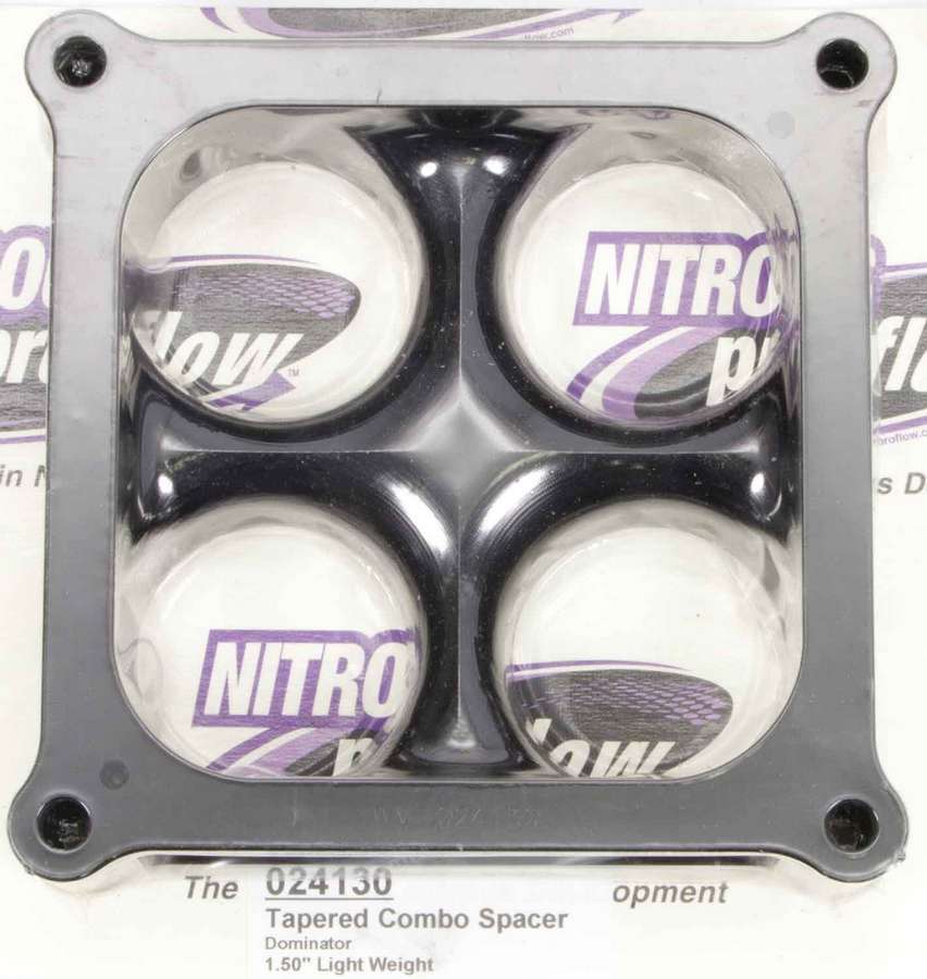 Wilson Manifolds 024130 Carburetor Spacer - 4500 1.5in 4-Hole L/W Tapered Wilson Manifolds 024130