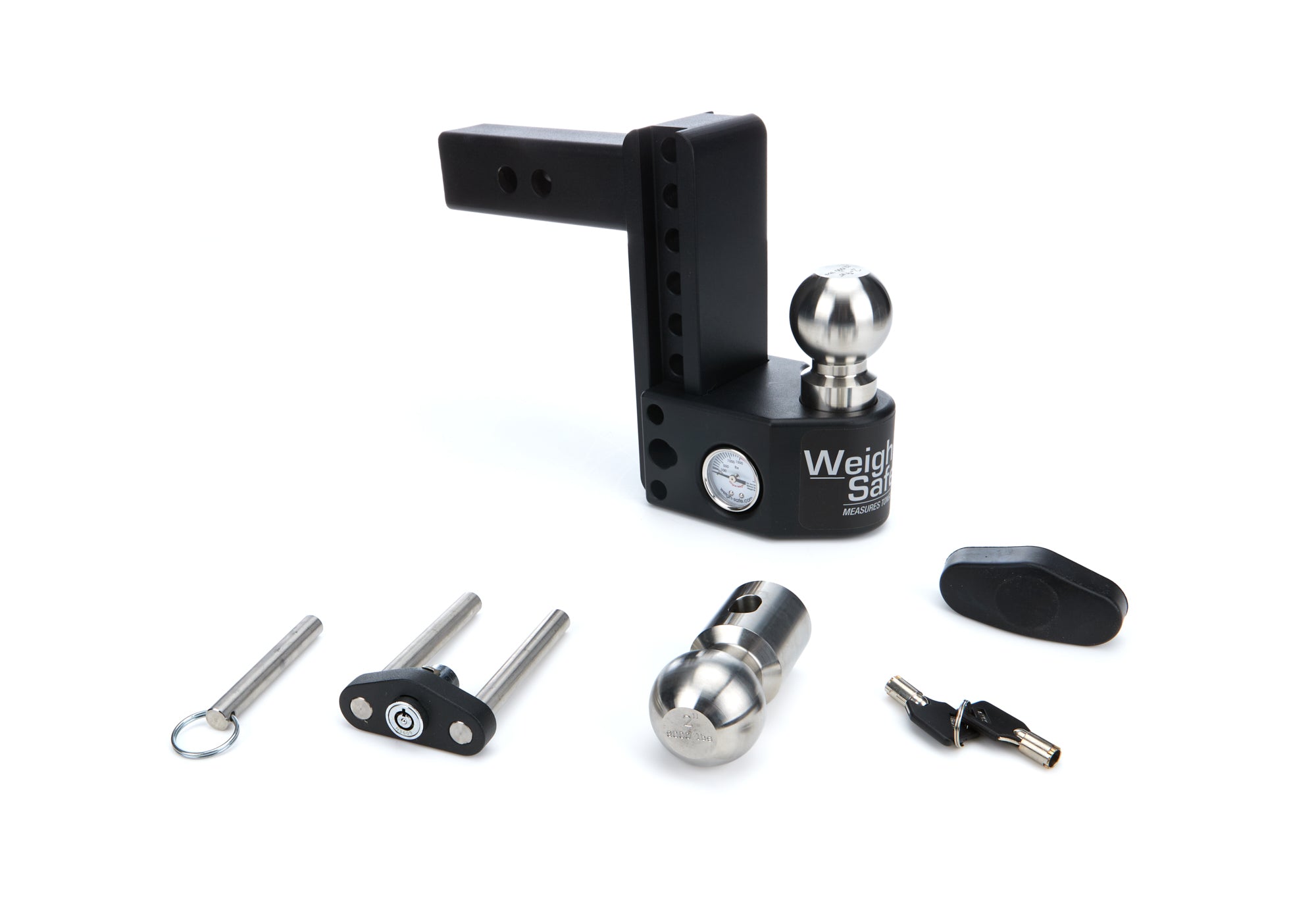 Weigh Safe SWS6-2 Steel Weigh Safe 6in Dro p Hitch w/ 2in Shank Weigh Safe SWS6-2