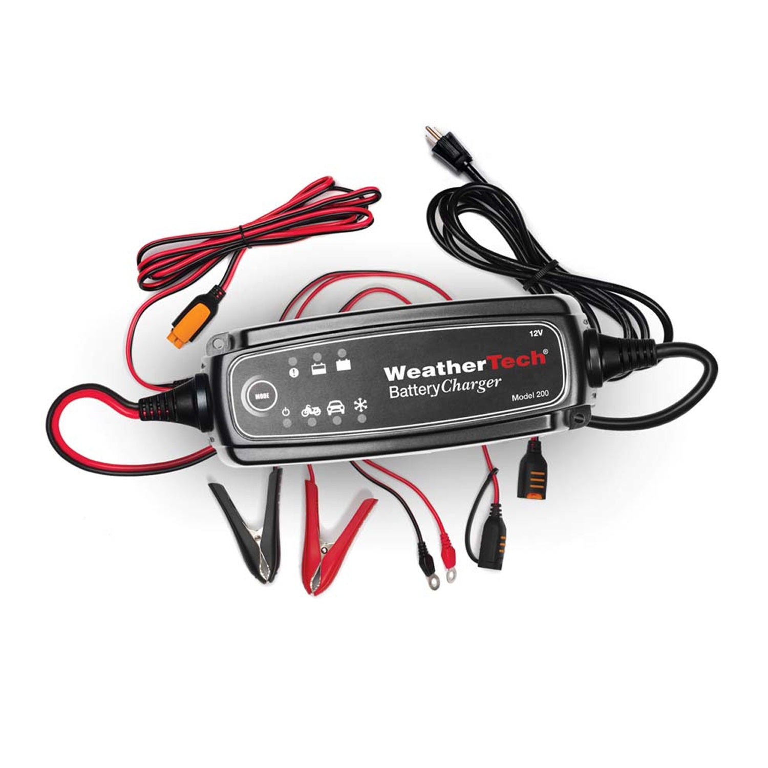 Weathertech 8BCHR4 Battery Charger; 4 Amp; 12V/16V Switchable; Weathertech 8BCHR4