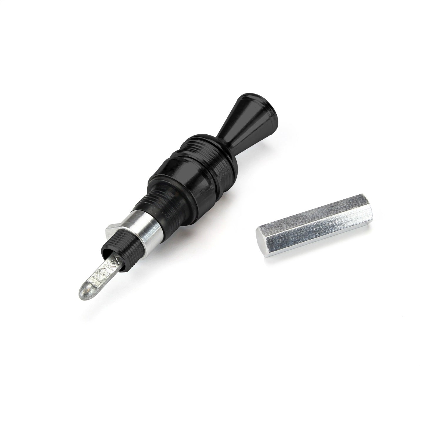 Lokar X1209217 Anchor Tight Locking Flexible Transmission Dipstick; Direct Mount; Black Finish; Lokar X1209217