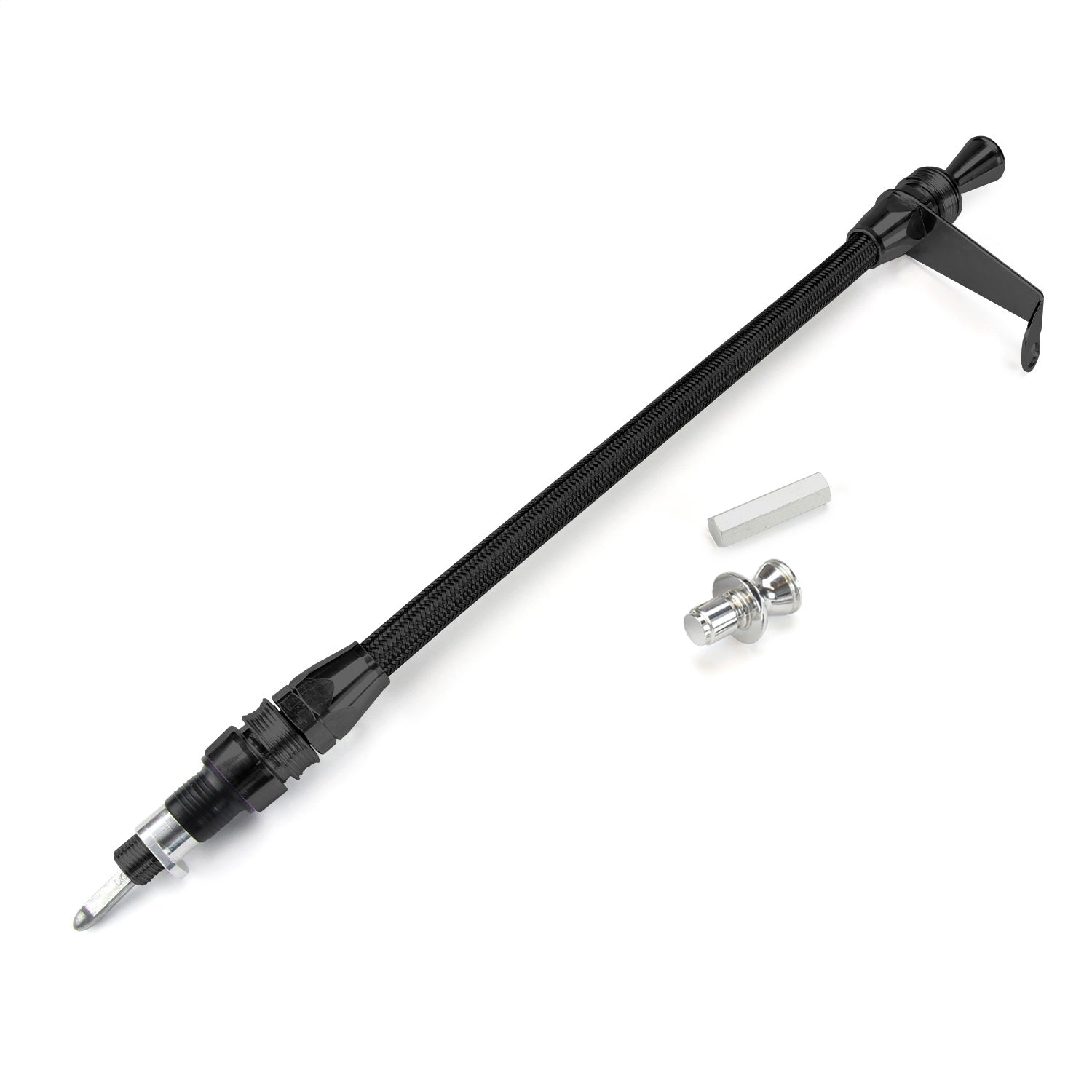 Lokar X1211837 Anchor Tight Locking Flexible Transmission Dipstick; Transmount; Black Finish; Lokar X1211837