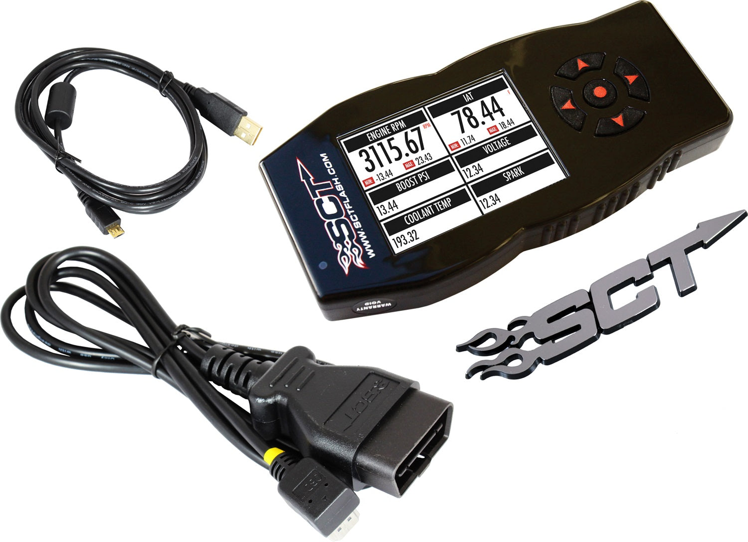SCT Performance 7416 X4 Power Flash Programmer; Pre-Loaded; Incl. USB Interface Cable; SCT Performance 7416