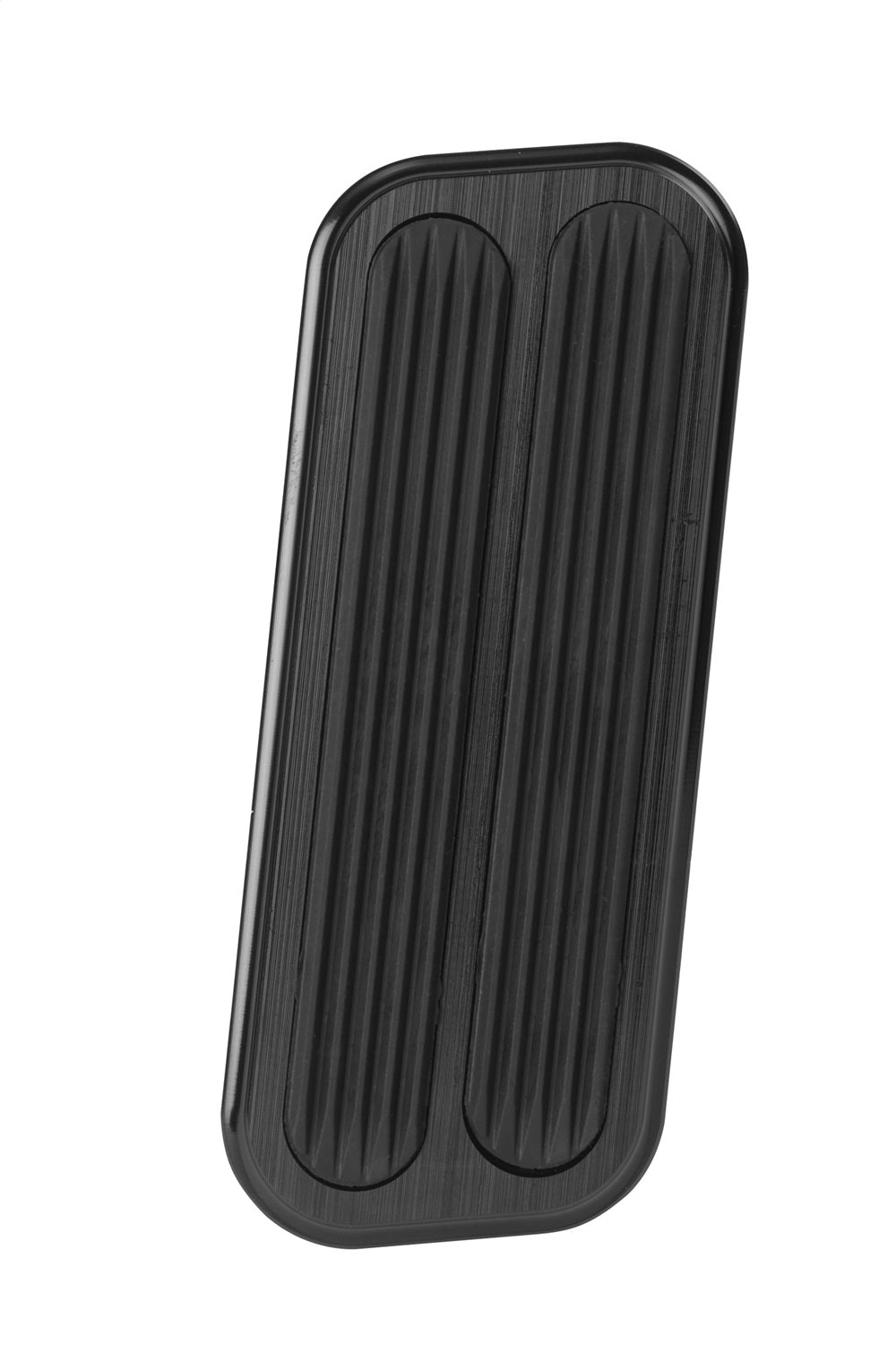 Lokar XBAG-6092 Throttle Pedal Pad; Midnight Series Black; w/Rubber Insert; Billet Aluminum; Lokar XBAG-6092