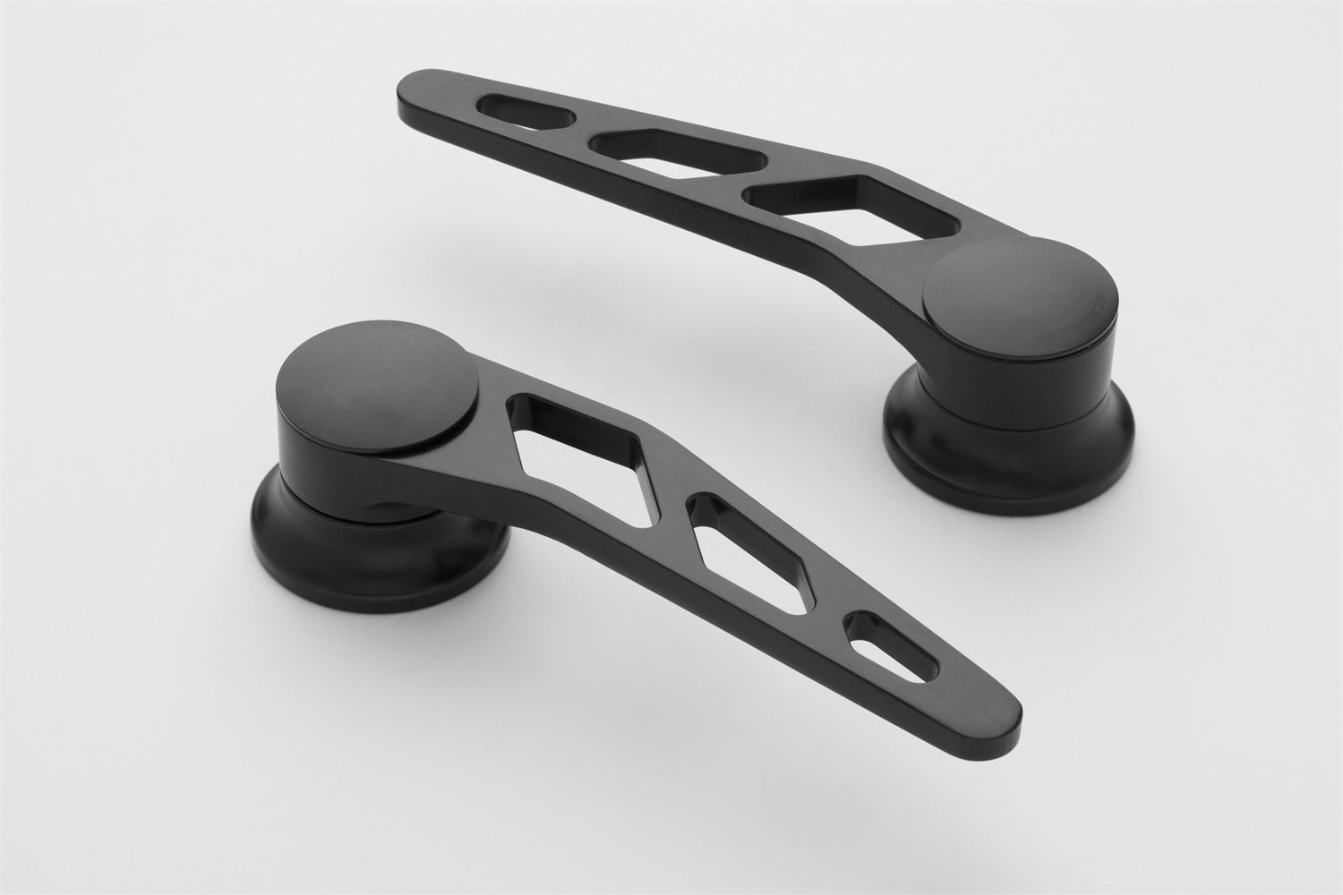 Lokar XIDH-2010 Interior Door Handle; Front; Billet Aluminum; Black Finish; Pair; Lokar XIDH-2010