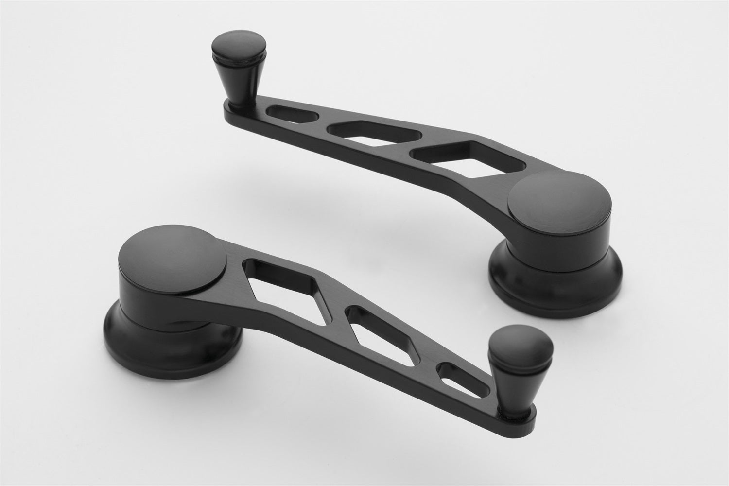 Lokar XIDH-2016 Window Crank; Billet Aluminum; Black Finish; Pair; Lokar XIDH-2016