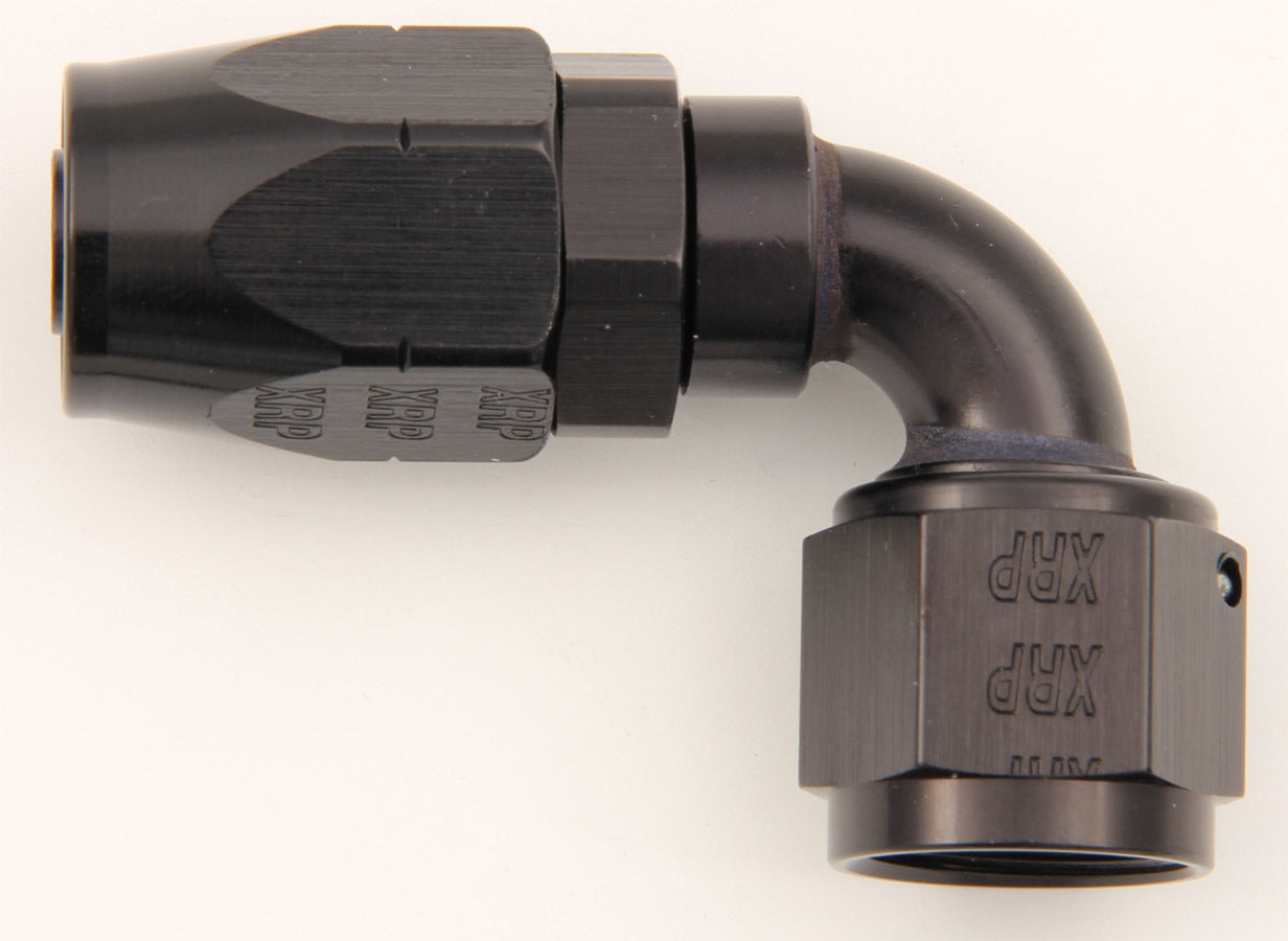 XRP 209008BB #8 90 Deg Double Swivel Hose End Black XRP 209008BB