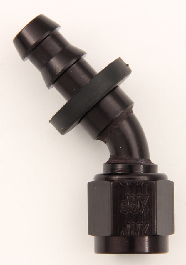 XRP 234504BB #4 45 Deg Push-On Hose End Black XRP 234504BB