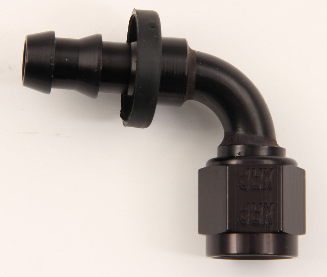 XRP 239006BB #6 90 Deg Push-On Hose End Black XRP 239006BB