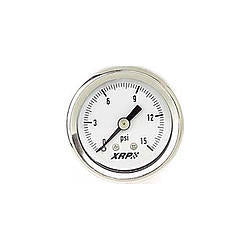 XRP 710000 0-15 Fuel Pressure Gauge Liquid Filled XRP 710000