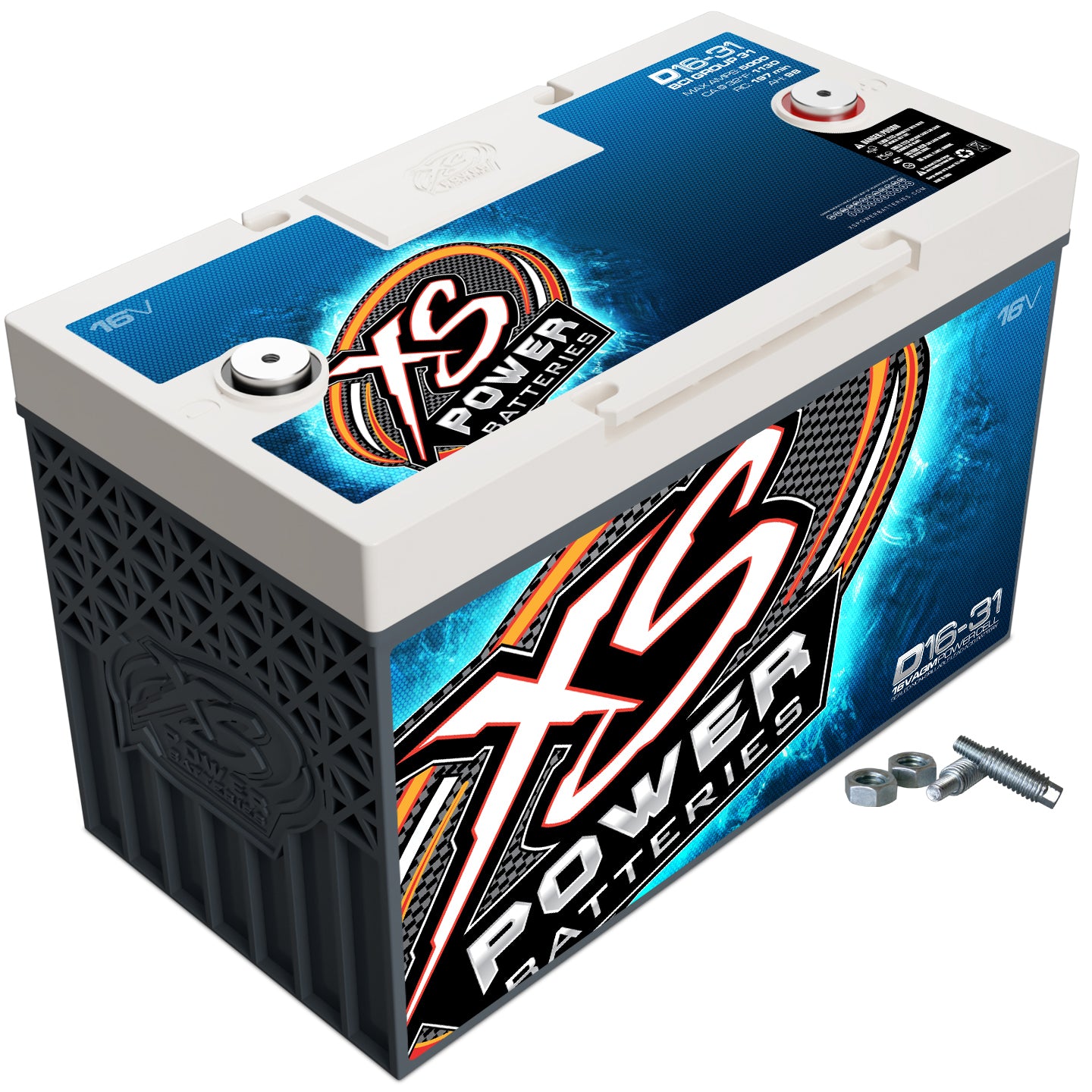 XS Power D16-31 16V AGM Battery Group 31 Max Amps 5000 XS Power D16-31