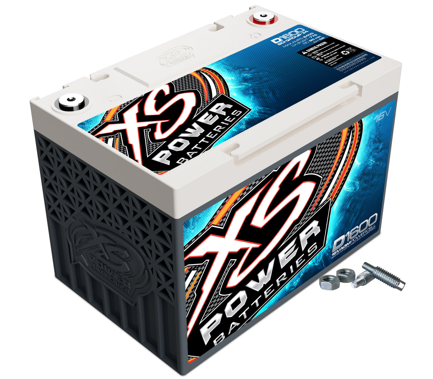 XS Power D1600 AGM Battery 16v 2 Post XS Power D1600