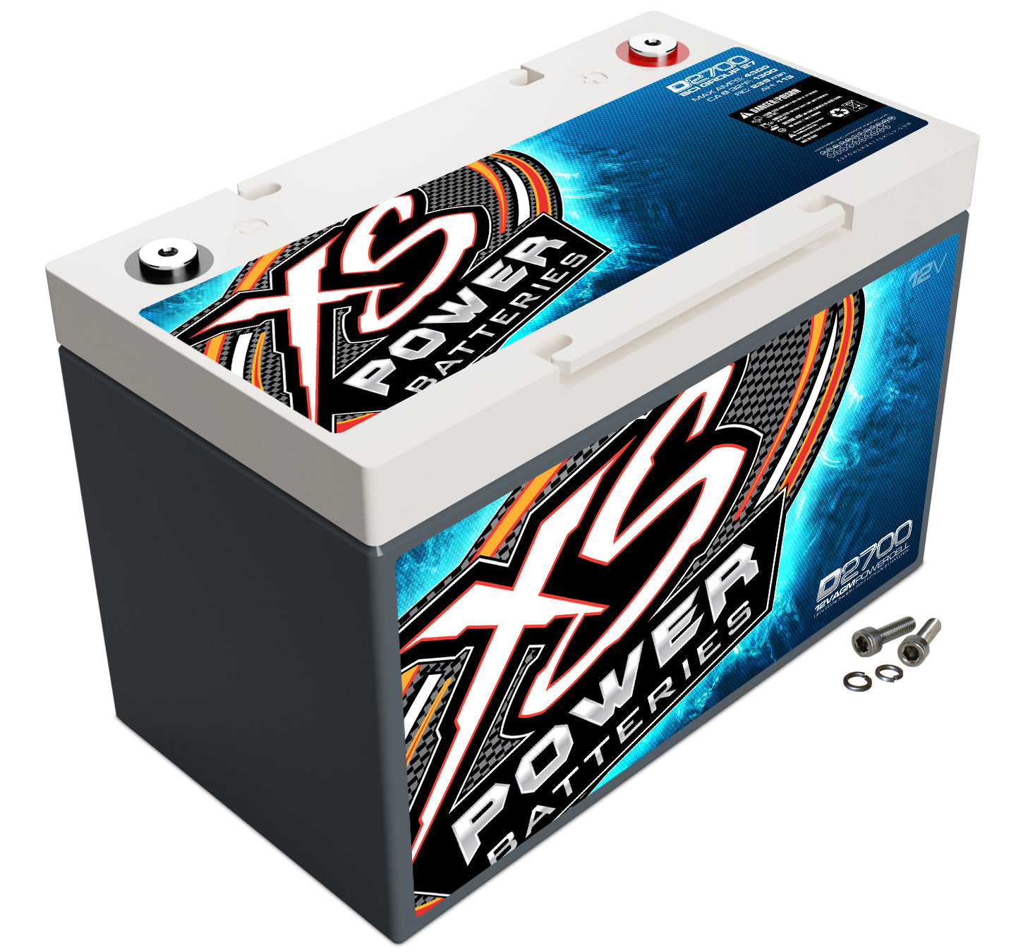 XS Power D2700 XS Power AGM Battery 12 Volt 1300A CA XS Power D2700