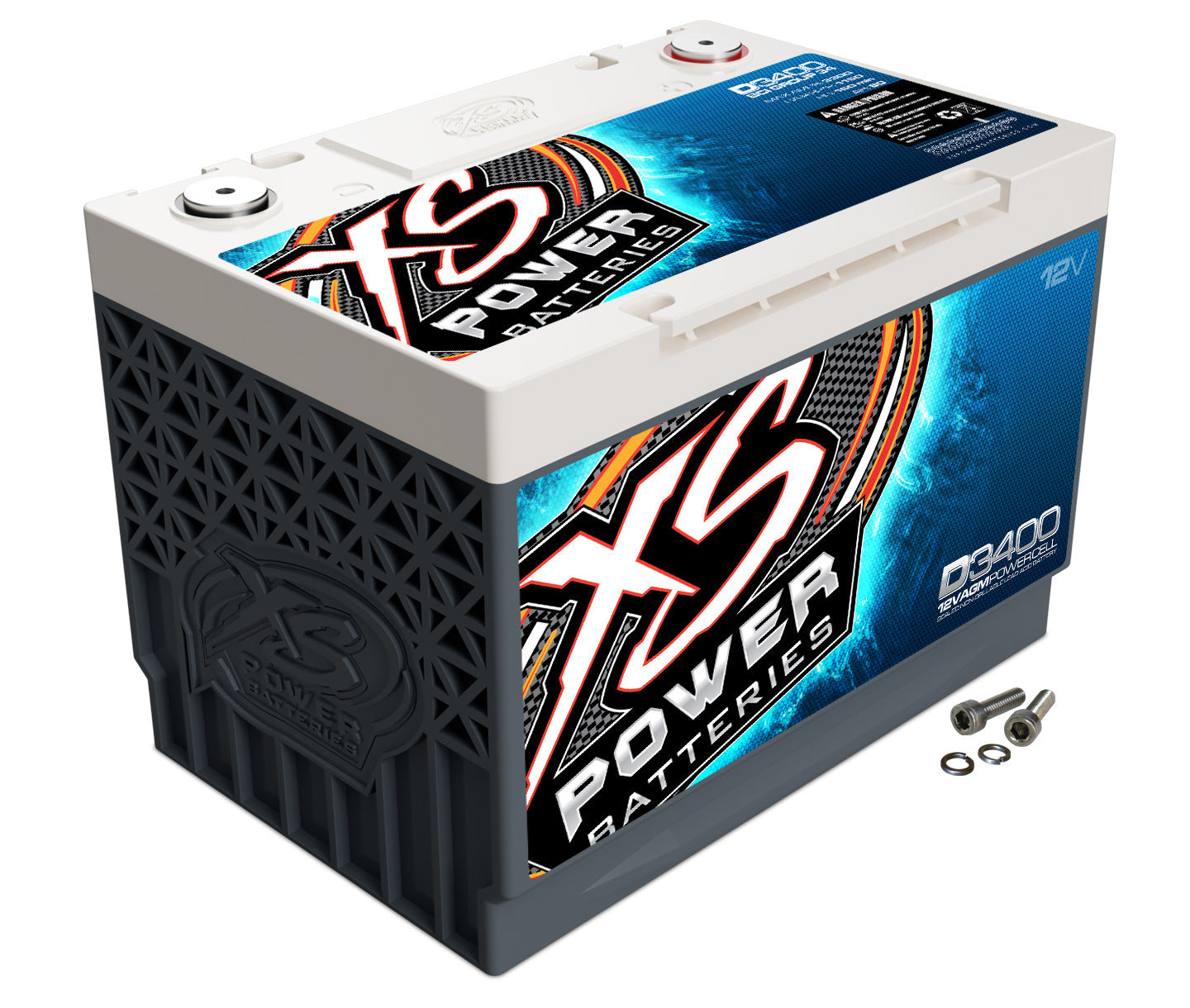 XS Power D3400 XS Power AGM Battery 12 Volt 1000A CA XS Power D3400