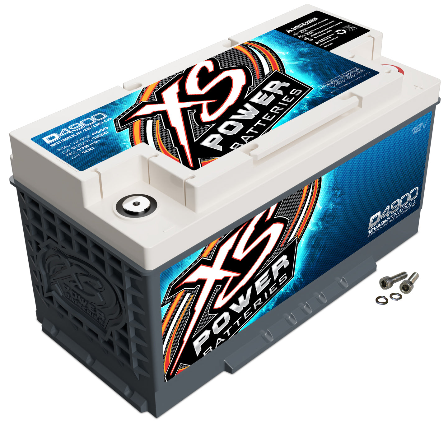 XS Power D4900 XS Power AGM Battery 12 Volt 1250A CA XS Power D4900