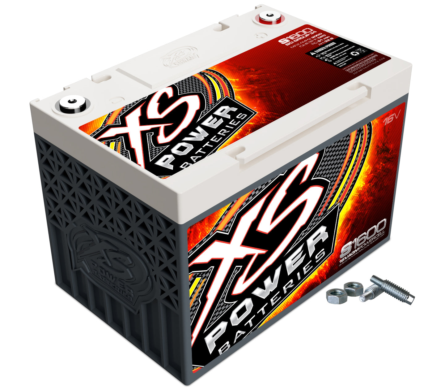 XS Power S1600 AGM Battery 16v 2 Post Lightweight XS Power S1600