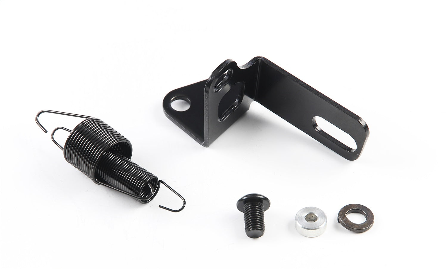 Lokar XTCB-40FIT Throttle Cable Bracket; Fits w/Fitech EFI; Black Stainless Steel; Lokar XTCB-40FIT