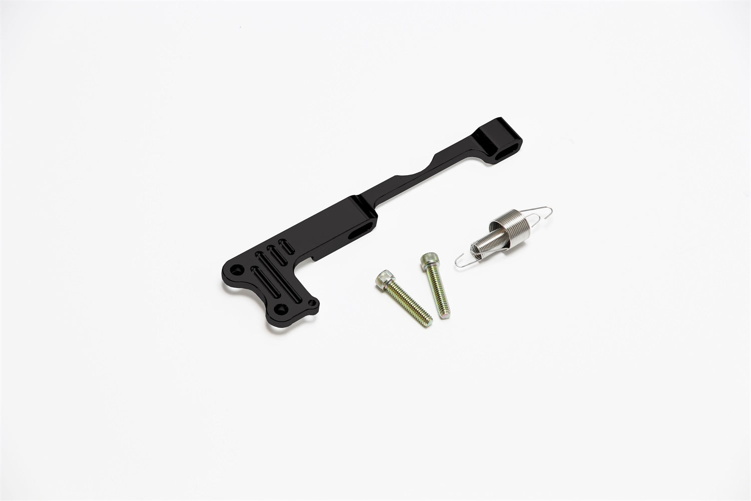 Lokar XTCB-40HS1 Throttle Cable Bracket; Fits w/Holley Sniper; Black Billet; Lokar XTCB-40HS1