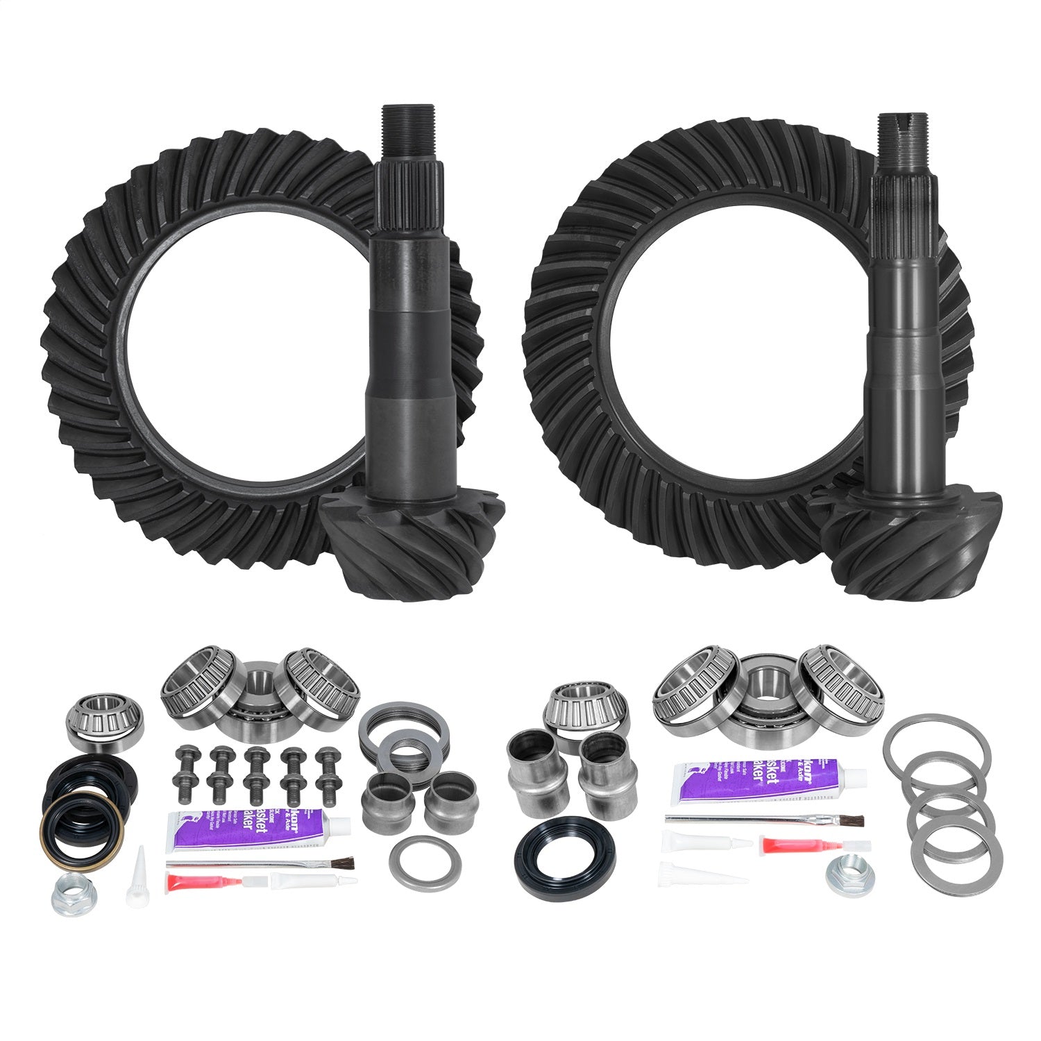 Yukon Gear YGKT005-410-4 Ring/Pinion Gear Kit Package Front/Rear with Install Kits-Toyota 8.4/8in.IFS Yukon Gear YGKT005-410-4