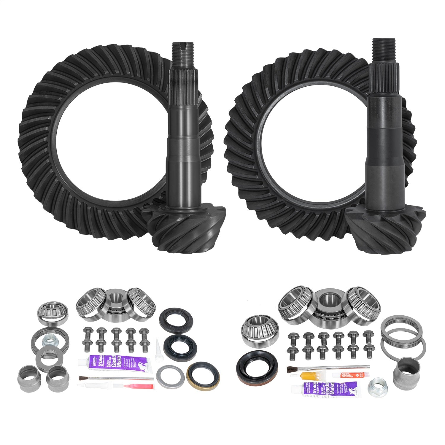 Yukon Gear YGKT008-456-3 Ring/Pinion Gear Kit Package Front/Rear with Install Kits-Toyota 8.2/8in.IFS Yukon Gear YGKT008-456-3
