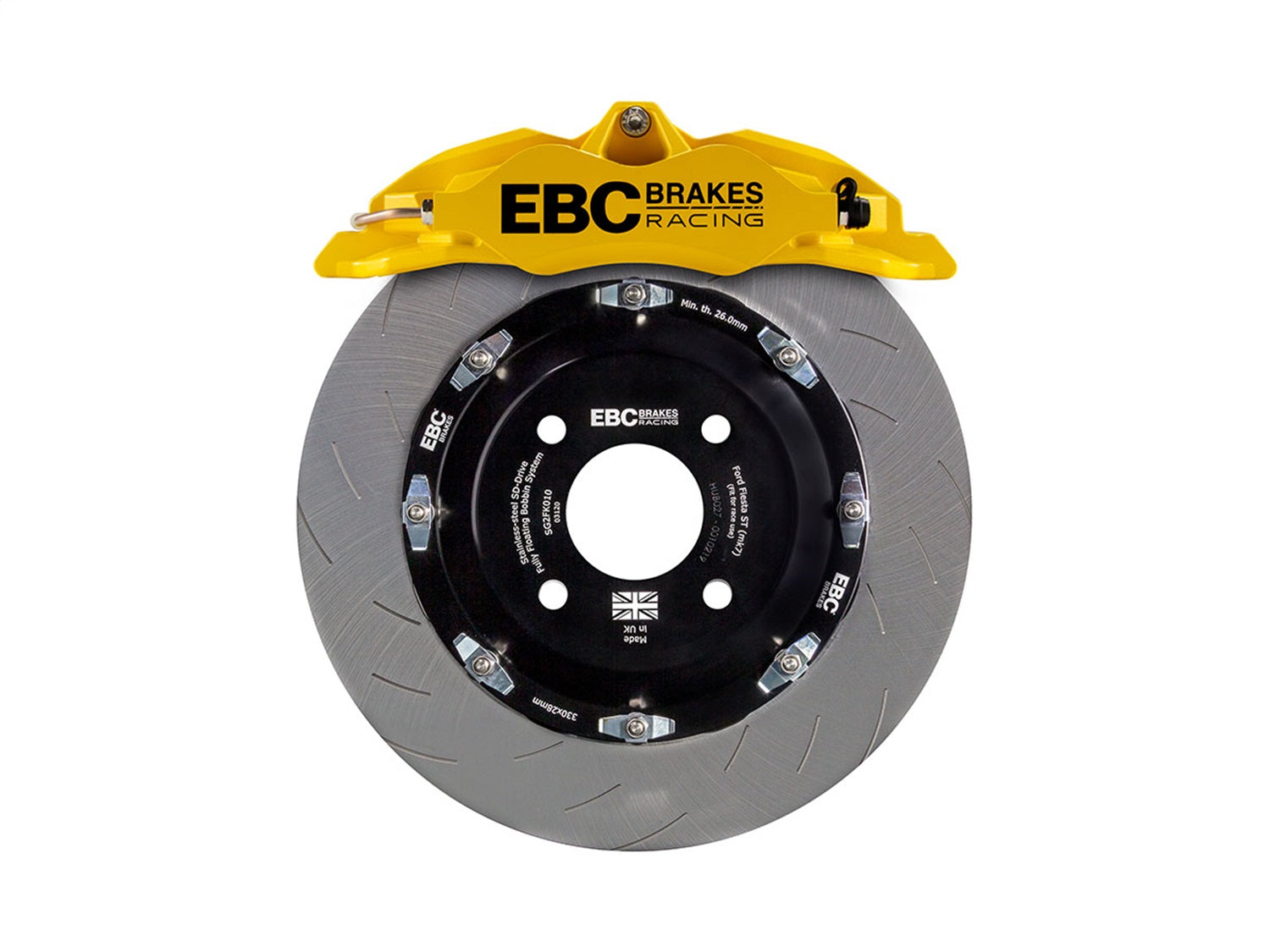 EBC Brakes Racing BBK012YEL-1 EBC Big Brake Kit EBC Brakes Racing BBK012YEL-1