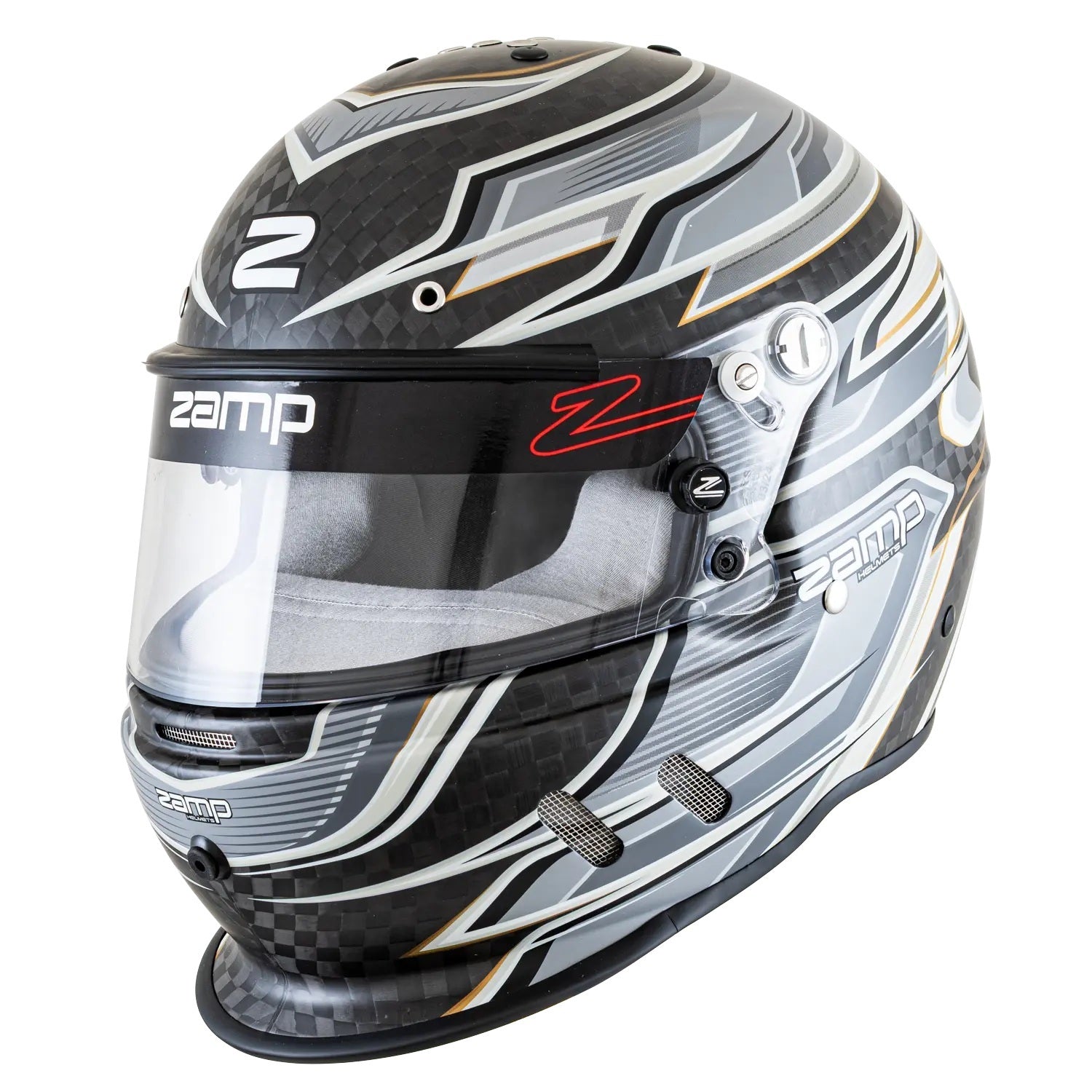 zamp H781C15XL Helmet RZ-67D X-Large Carbon Flo Gray SA2025 zamp H781C15XL