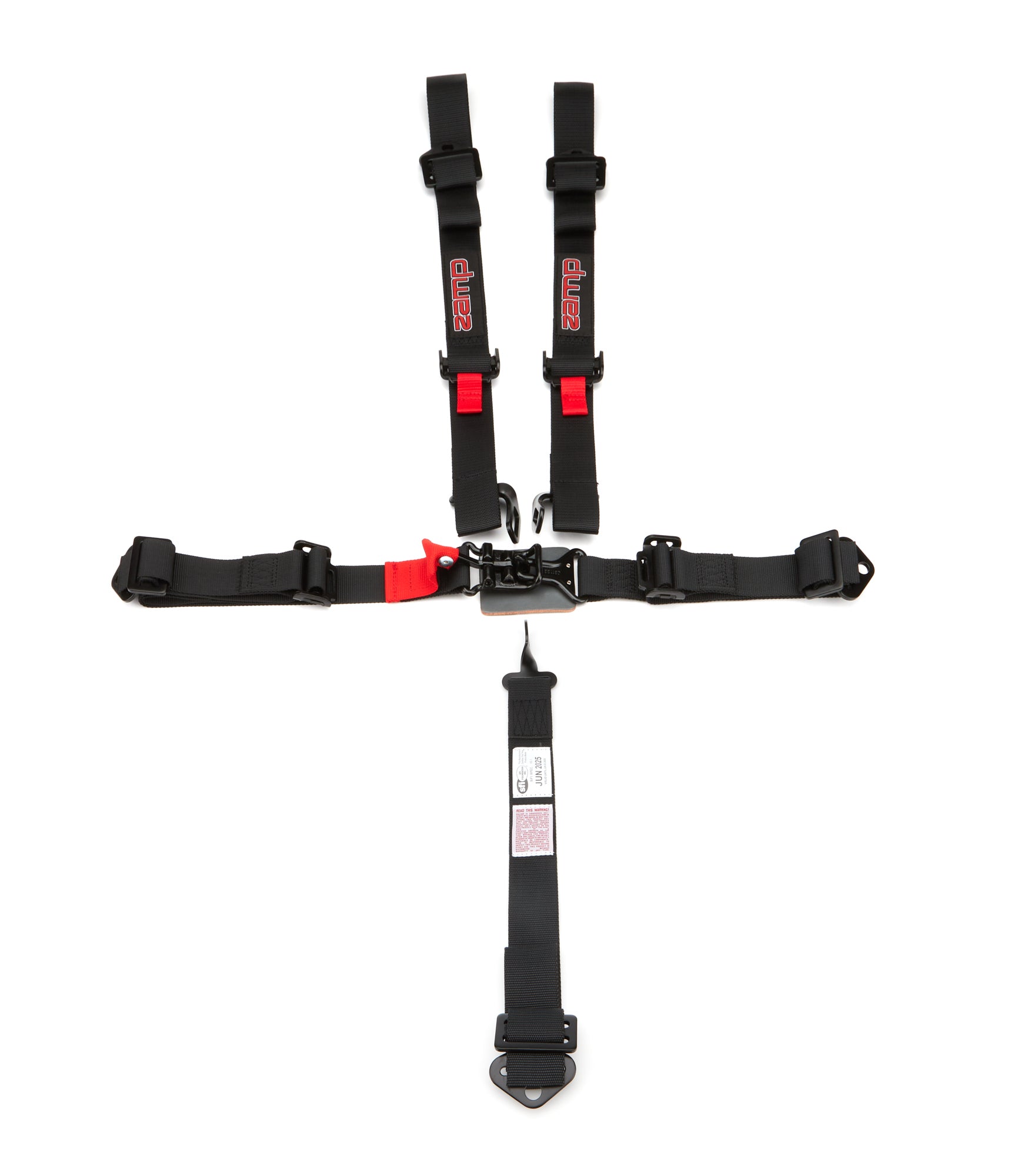 zamp HARN01S003 Harness 5pt Black L&L 3/2in Shoulder SFI 16.1 zamp HARN01S003