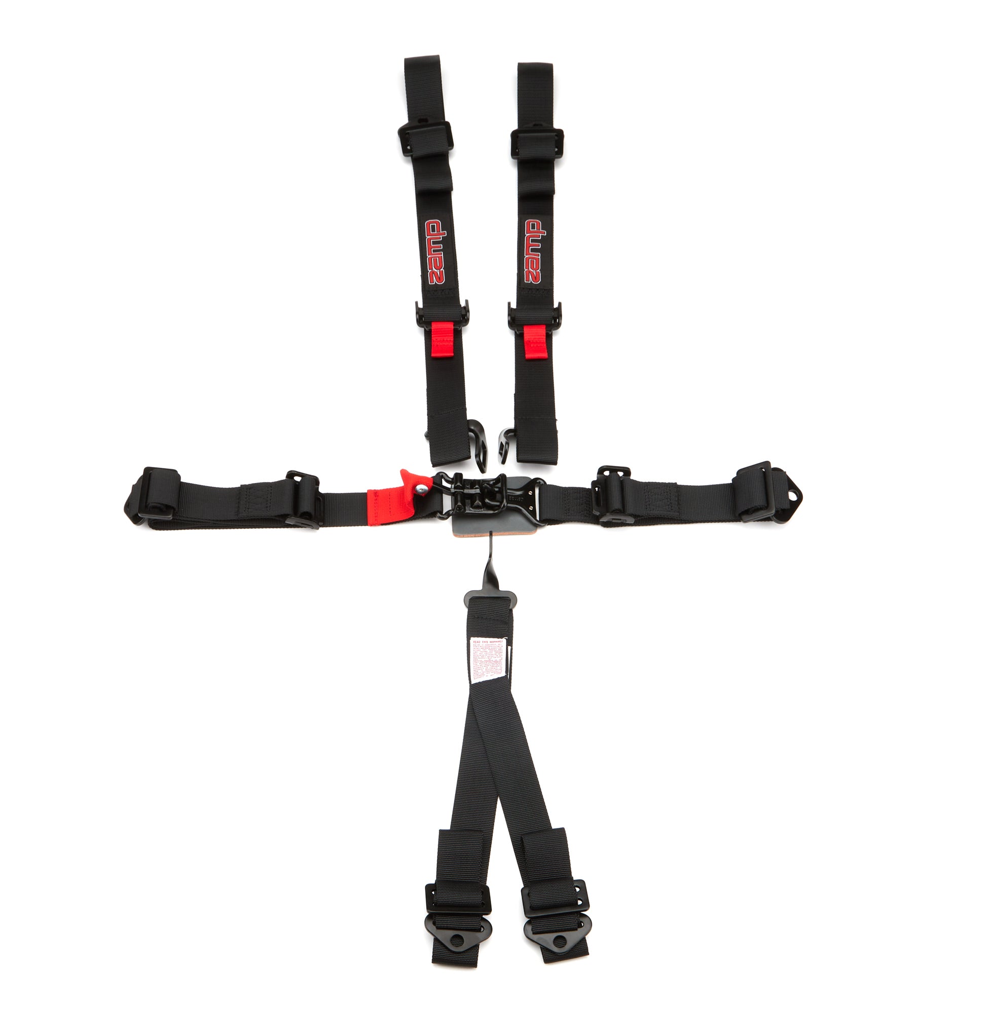 zamp HARN02S003 Harness 6pt Black L&L 2in Shoulder SFI 16.1 zamp HARN02S003
