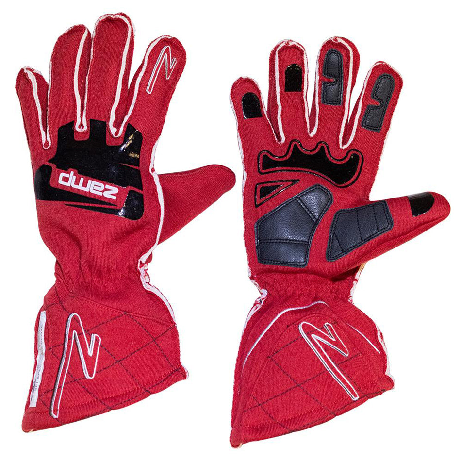 zamp RG10002M Gloves ZR-50 Red Medium Multi-Layer SFI 3.3/5 zamp RG10002M