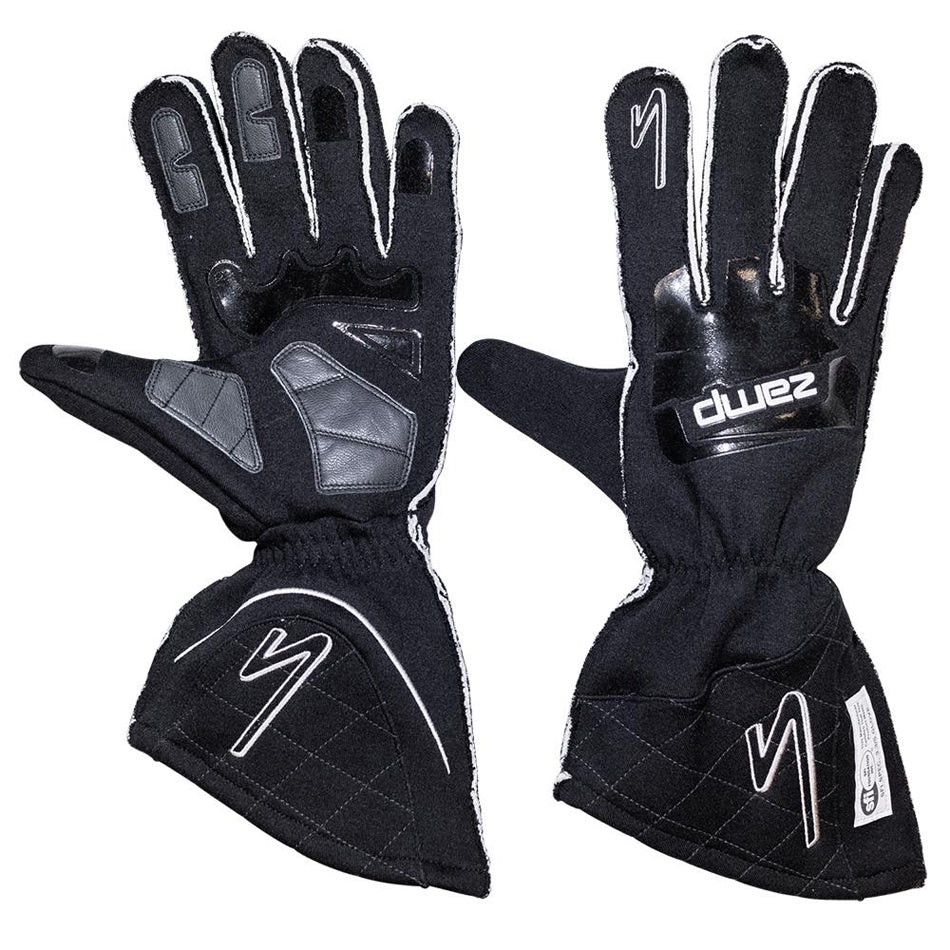zamp RG10003S Gloves ZR-50 Black Small Lrg Multi-Layer SFI3.3/5 zamp RG10003S