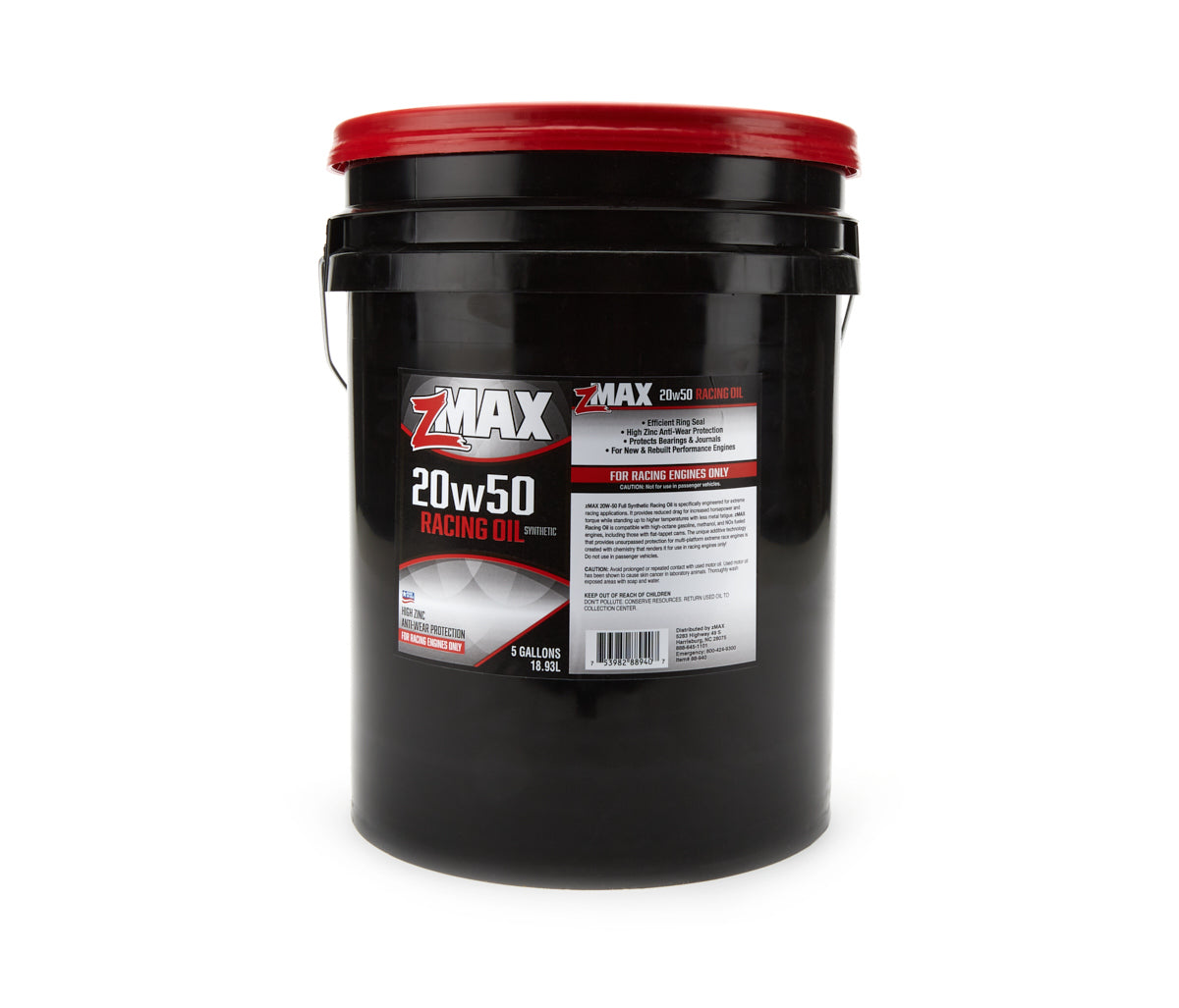 zMAX Micro-lubricant 88-940 Racing Oil 20w50 5 Gal. Pail zMAX Micro-lubricant 88-940