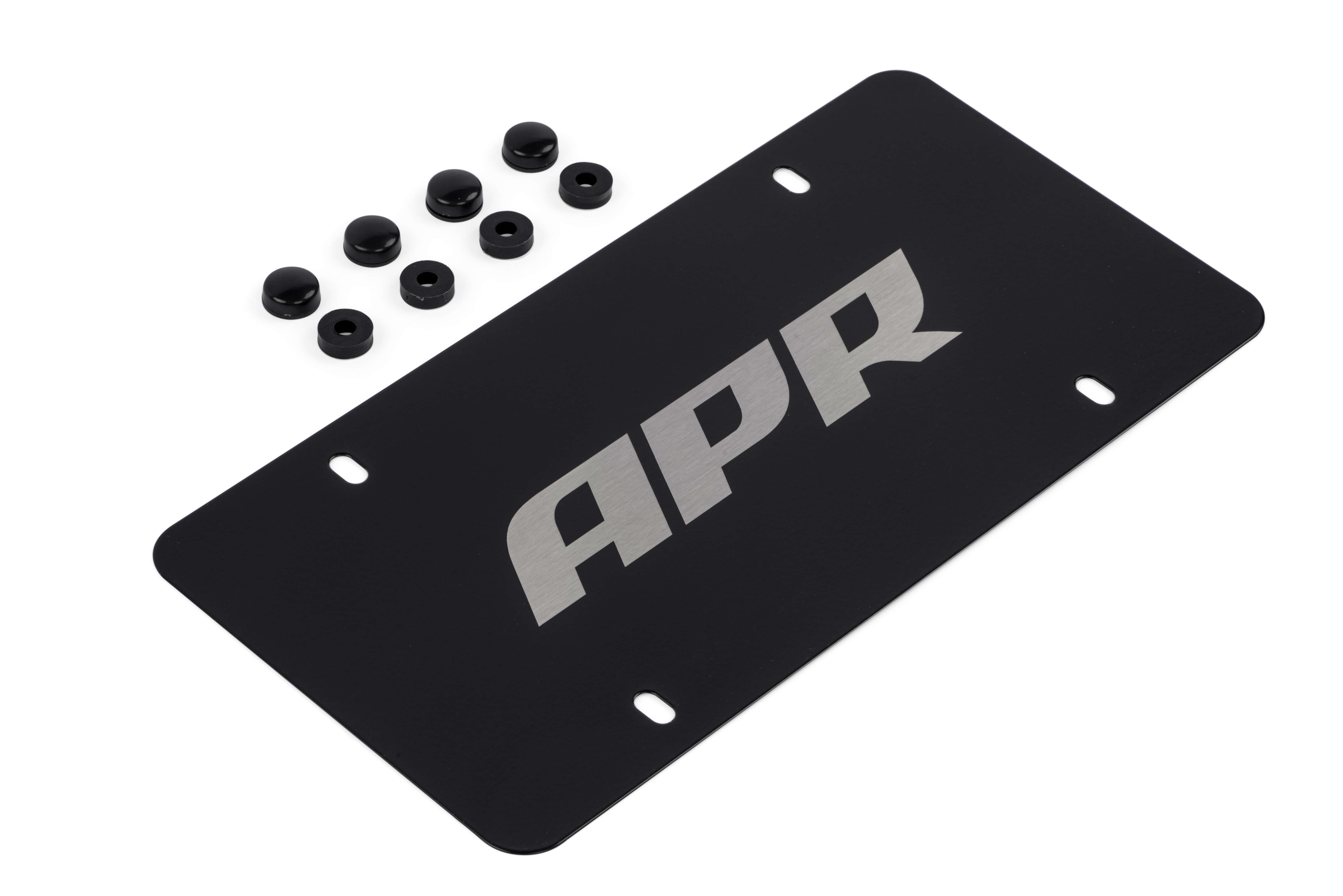 APR A1000015 APR License Plate - Silver on Black APR A1000015