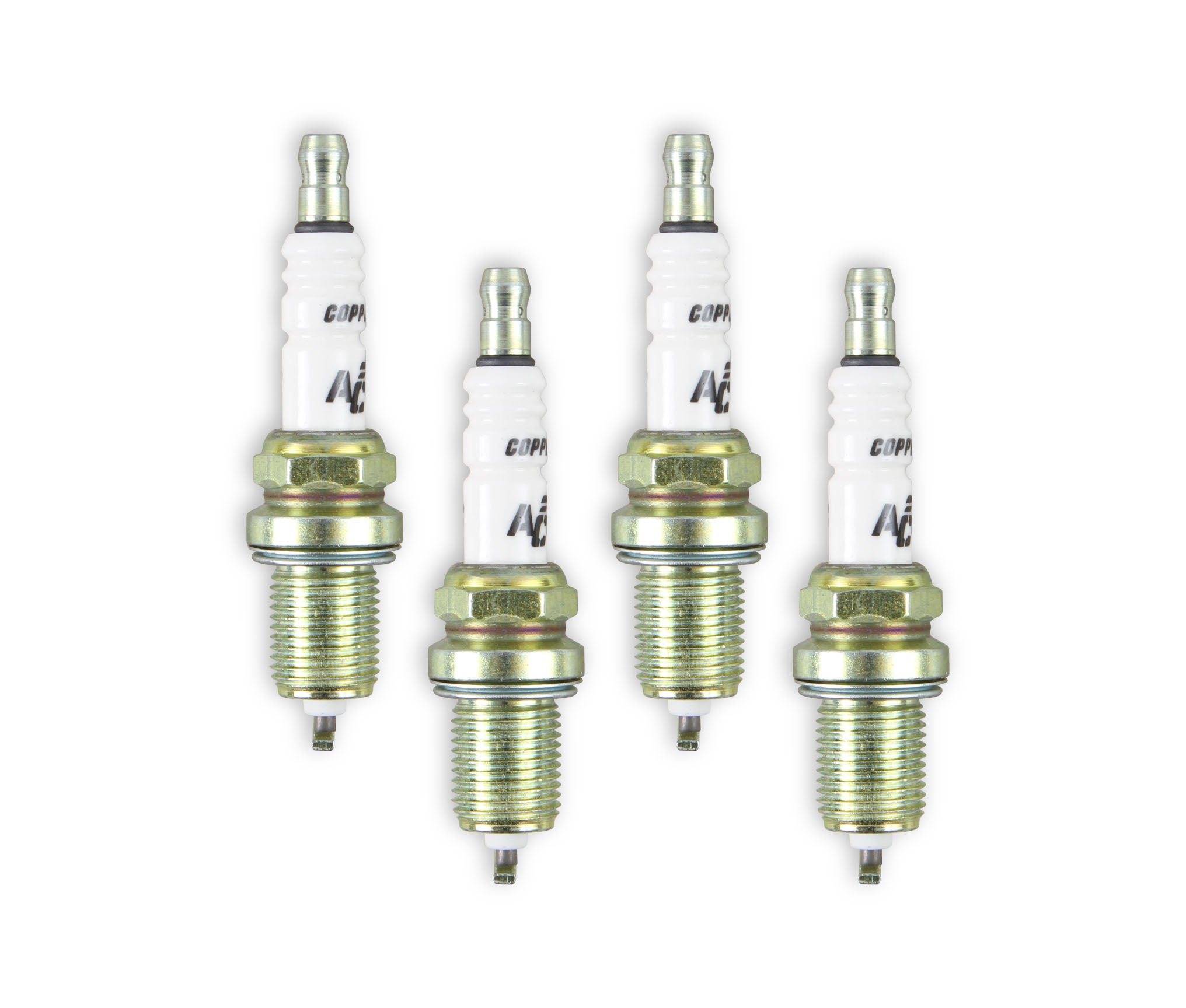 ACCEL 0736-4 U-Groove Resistor Spark Plug; 14mm Thread; 3/4 in Reach; Heat Range 6; 4 Pack; ACCEL 0736-4