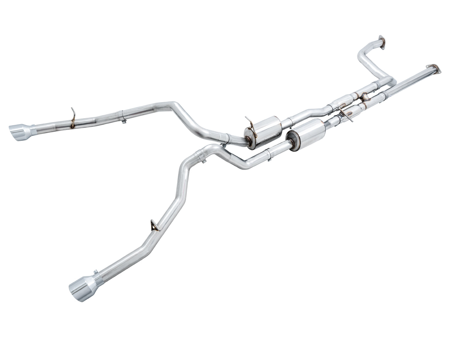 AWE Tuning 3015-32004 AWE 0FG Catback for RAM TRX - Chrome Tips AWE Tuning 3015-32004