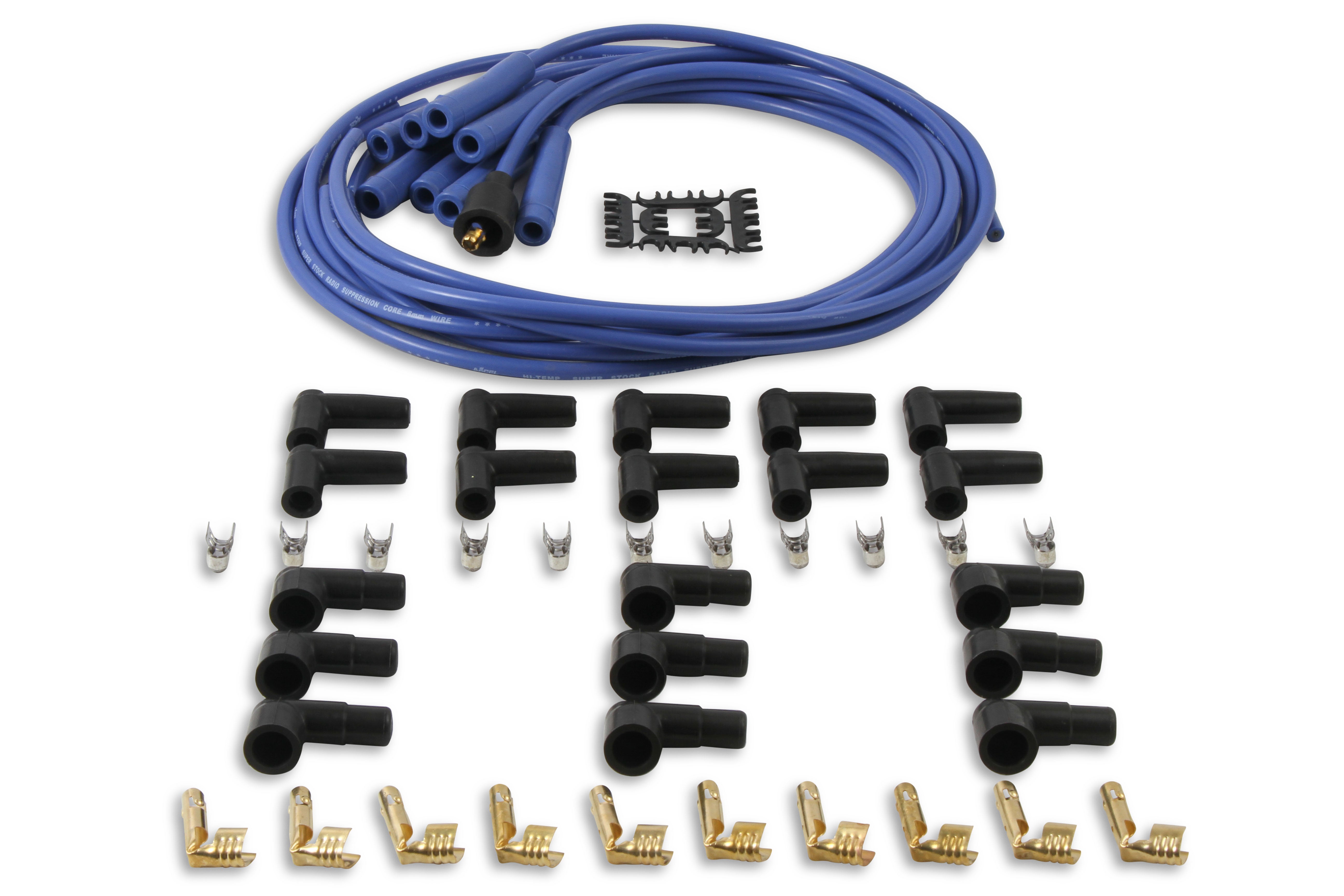 ACCEL 4040B 8mm Straight End Supp BLUE UNIVERSAL ACCEL 4040B