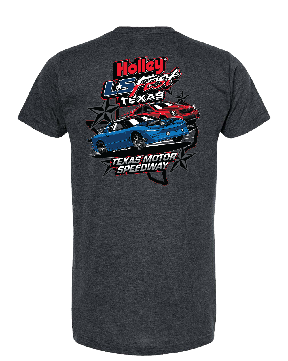 LS Fest Texas Slip Slide Drag Tee - Heather Graphite