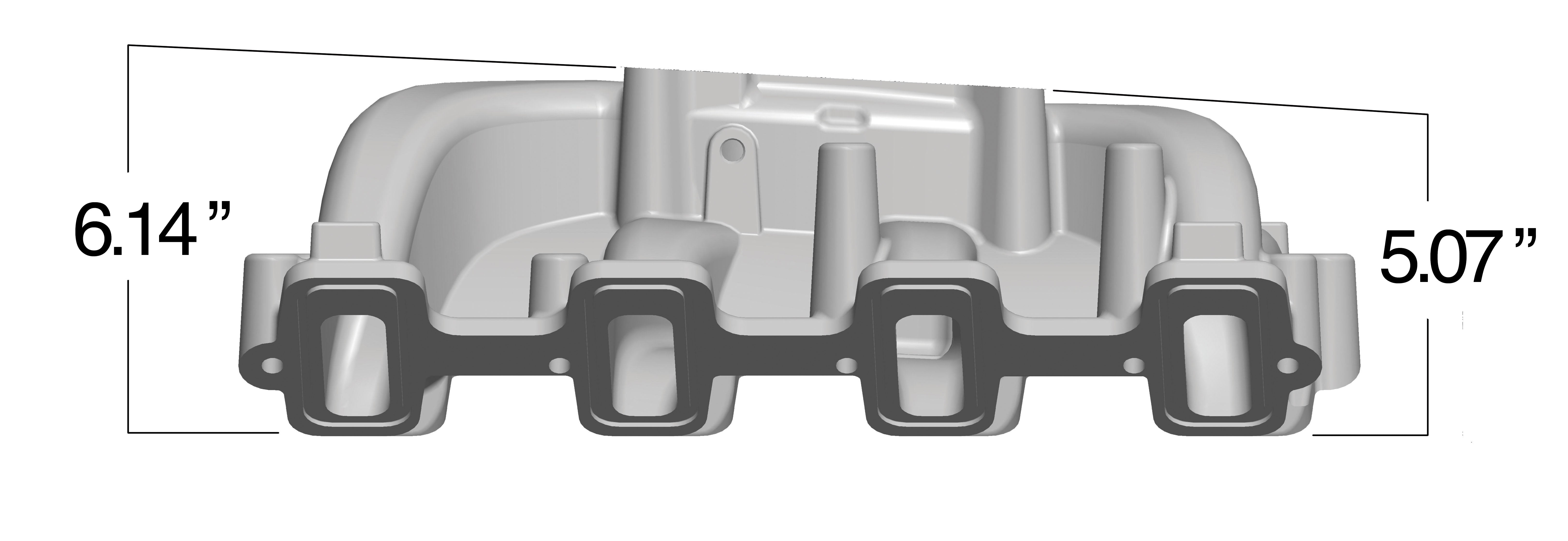 Holley 300-130BK LS Dual Plane Mid-Rise Intake Holley 300-130BK